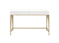 Lightmane - Vanity Desk Same 92660) - White High Gloss & Gold