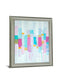 Pastel Block Chorus - 28" x 34" Framed Wall Art - Light Blue