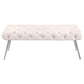 Ella - Upholstered Tufted Bench Metal Legs