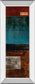 Linear I By W. Blake - Mirror Framed Print Wall Art - Blue