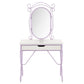 Priya II - Vanity Set - White & Light Purple