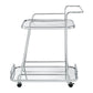 Aegis - Serving Cart - Clear Glass & Chrome