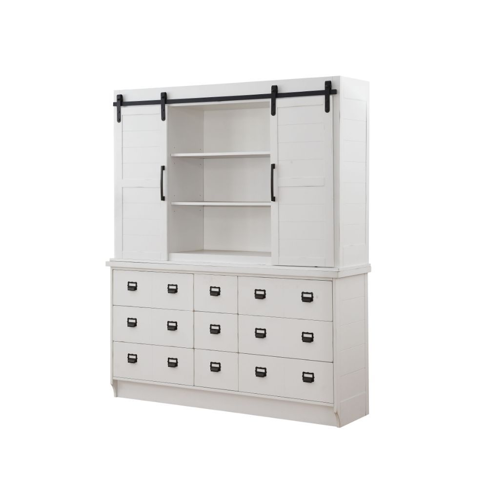 Renske - Buffet & Hutch - Antique White