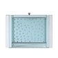 Nysa - 20" X 14" Accent Table - Mirrored & Faux Crystals
