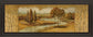 River Scene I - Framed Print Wall Art - Light Brown