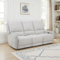 Sylmar - Chenille Upholstered Power Reclining Sofa - Dove Gray