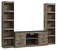 Trinell - 3-Piece Entertainment Center - Brown