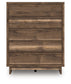 Chirason - Five Drawer Wide Chest - Brown