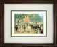 Balloon Seller By Alan Maley - Framed Print Wall Art - Green