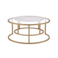 Shanish - Nesting Table Set - Faux Marble Top & Gold