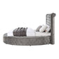 Gaiva - Queen Bed With Storage - Gray Velvet