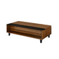 Avala - Coffee Table With Lift Top - Walnut & Black