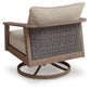 Harmony Headlands - Swivel Lounge With Cushion - Natural / Gray