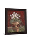 Tulip Abundance - 28" x 34" Framed Wall Art - Dark Red