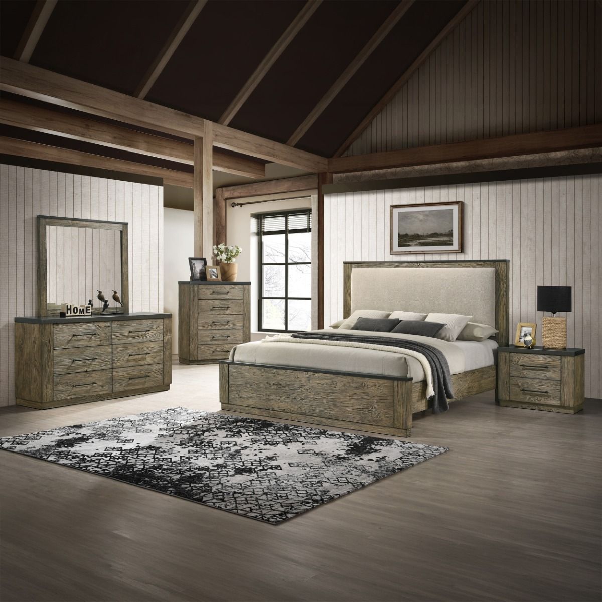 Lance - Nightstand - Tree Bark