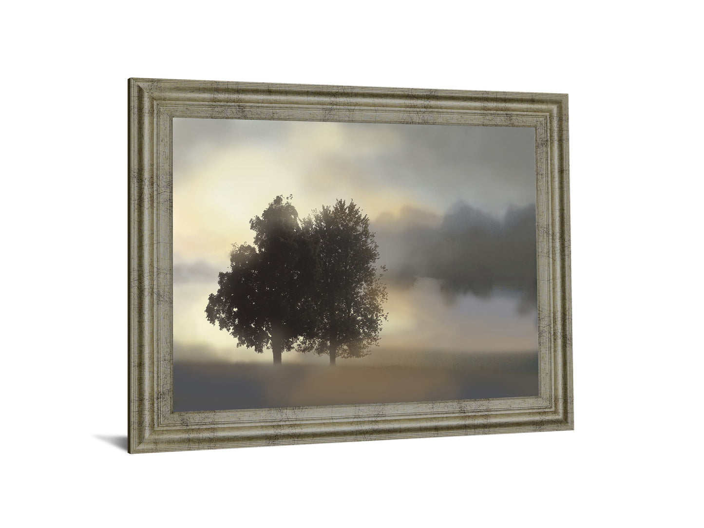 Tranquil Dawn - 28" x 34" Framed Wall Art - Gray