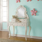 Edalene - Vanity Desk With Mirror - Pearl White