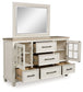 Shaybrock - Dresser And Mirror - Antique White / Brown