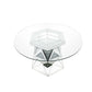 Noralie - 52" Round Dining Table - Mirrored & Faux Diamonds
