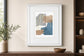Matter Dissolving II By Melissa Wang, Mirrored Frame - Light Blue