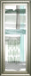 Cross Stitch Panel Il By Grace Popp Framed Print Wall Art - Light Blue