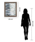 Misty Tidescape - 28" x 34" Framed Wall Art - Gray
