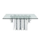 Noralie - 47" X 28" Coffee Table - Mirrored & Faux Diamonds