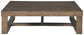 Cariton - Rectangular Cocktail Table - Gray