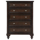 Andover - 5-Drawer Chest Of Drawers - Dark Oak