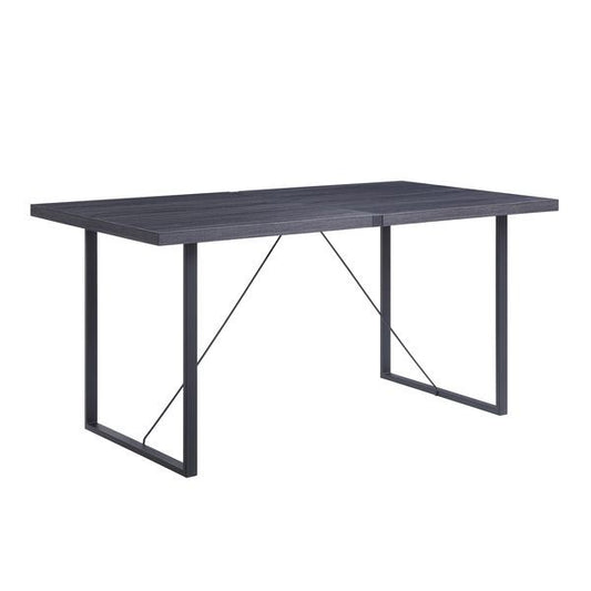 Nakula - Dining Table - Gray Oak & Black