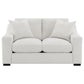 Ashlyn - Fabric Upholstered Track Arm Loveseat - Sand