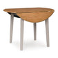 Harperfeld - Round Dining Room Drop Leaf Table - Natural / Gray