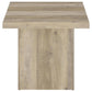 Devar - Square Coffee End Table Set - Distressed Pine