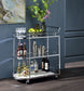 Inyo - Serving Cart - Clear Glass & Chrome