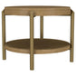 Arini - Round End Side Table With Storage Shelf