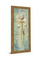 Floral Xi By Lee Hazel - Framed Print Wall Art - Light Blue