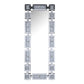 Noralie - Floor Mirror With Faux Diamonds - Mirrored
