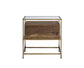 Knave - Accent Table - Walnut & Champagne