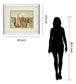 Cityscape Il By Longo - Mirror Framed Print Wall Art - Beige