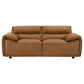 Buxton - Top Grain Leather Upholstered Loveseat