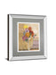 Pansy By Hollack - Mirror Framed Print Wall Art - Beige