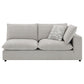 Marisa - Modular RF Loveseat With 2 Pillows - Beige Boucle