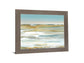 Golden Dusk - 28" x 34" Framed Wall Art - Light Blue