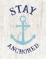 Stay Anchored By Cad Designs (Framed) (Small) - Beige