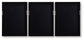 Jossletts - Wall Art Set (Set of 3) - Orange / Black / Ivory