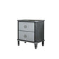 House Beatrice - Nightstand - Charcoal & Light Gray
