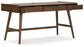 Lyncott - 3 Pc. - Home Office Desk, Chair, Bookcase - Brown