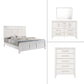 Andover - Western King 4 Piece Bedroom Set (Bed, Dresser, Mirror, Chest) - White