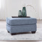Carissa Manor - Ottoman - Denim