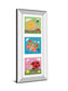 Garden Party I By Sophie Harding - Mirror Framed Print Wall Art - Blue